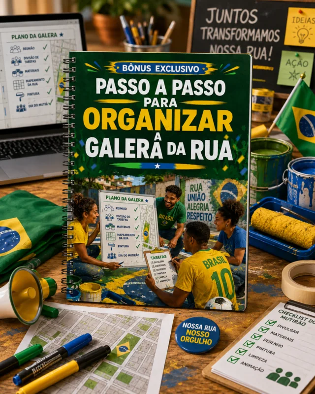 Capa do Passo a Passo para Organizar a Galera da Rua